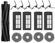 15 Pack Replacement Accessories kit Compatible with eufy X9 Pro Robot Vacuums Replacement Parts(1 Roller Brush +4 Filter+6 Side Brush +4 Mop)