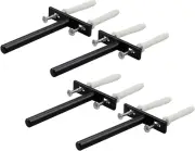 Antrader Set of 4 Floating Shelf Brackets, 4-Inch(Deep) Concealed Blind Shelf Su