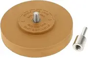 CARAMEL WHEEL PINSTRIPE ERASER with ARBOUR DECAL DOUBLE SIDED TAPE REMOVAL