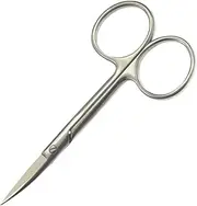 Premium Manicure Scissors Multi-purpose Stainless Steel Cuticle Pedicure Beauty Grooming Kit for Nail, Eyebrow, Eyelash, Curved Blade