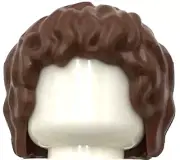 Lego New Reddish Brown Minifigure Hair Tousled Part