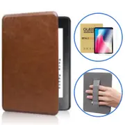 StylePro, combo, Kindle Handstrap case + screen protector, cover for Kindle Basic, brown.