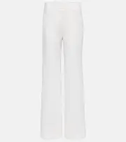 [Chloe] Chloé Ribbed-knit wool pants AU 18 neutrals