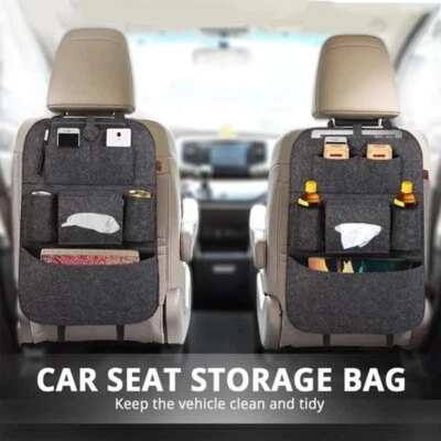 2 X Car Seat Back Organiser Multi Pocket Storage Bag Organizer Holder Travel AU