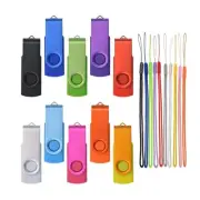 USB Flash Drive - 10 Pack 32MB USB 2.0 Memory Sticks - Swivel Small Capacity ...