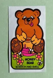 Mello Smello Honey Scratch & Smell Sticker Scratch ‘n Sniff Vintage Great scent!