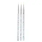 3pcs/set Nail Art Dotting Painting Pen Manicure Ultra-thin Line Drawing Tools