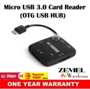 Micro USB 3.0 Card Reader OTG USB Hub for Samsung Galaxy Note3 III N9000 N9005