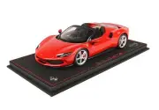 1:18 BBR Ferrari 296 Gts Rosso Corsa 322 Whit Showcase P18215D-VET Model