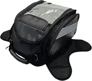 Motorcycle Tank Storage Bag - Waterproof Oxford Bag with Large Viewing Window, Black Motorcycle Tank Backpack and Backpack Combination for Safe Equipment Transport, Motorbike Accessories