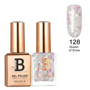 Billionaire Gel Polish UV LED & Nail Lacquer Duo 128 Queen Of Snow (New) 15ml