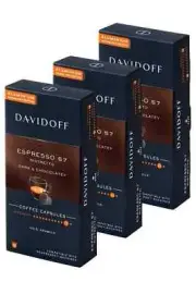 3 x Davidoff ESPRESSO 57 RISTRETTO Coffee Pods Nespresso - 3 x 10 Capsules