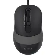A4Tech Fstyler USB Wired Mouse Optical Sensor - 1600 DPI - USB - 3-Level Adjustable - 4-Way Wheel - Anti-Slippery Side [FM10GB]
