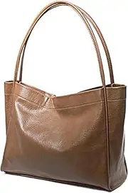 [RNOSIGO] Woven Bag for Women, Vegan Leather Tote Bag Large Summer Beach Travel Handbag and Purse Retro Handmade Shoulder Bag
