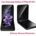 Full Cover Privacy Film Screen Protector For Samsung Galaxy Z Flip 3 4 5G