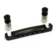 NEW - Stop Tailpiece, USA Thread Studs/Anchors, BLACK