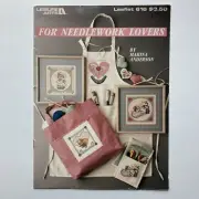 Vintage Leisure Arts Leaflet 616 For Needlework Lovers Cross Stitch Pattern 1988