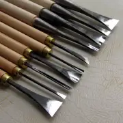10Pcs Carpentry Root Hobby DIY Hand Wood Carving Chisel Knife Detail Tool Set