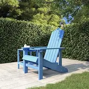 Garden Adirondack Chair HDPE Aqua Blue,HDPE Outdoor Adirondack Chair: UV and Weather Resistant for Garden Patio Patio Chairs, Outdoor Furniture
