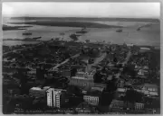 8" x 10" Photo 1911 Portion of business section and harbor