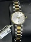 New MIDO Baroncelli Date 2-tone M022.210.22 Ladies Diamond Dial Watch Quartz 29