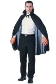 VAMPIRE CAPE 45" LONG ADULT HALLOWEEN COSTUME ACCESSORY SIZE STANDARD