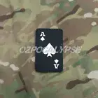 Ace of Spades Black Patch - army tactical molle gear military security swat fbi