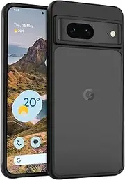 [JeLLYPIE] for Google Pixel 7 Case Matte, Frost Translucent Skin-Touch Shockproof Smooth Cover for Google Pixel 7, Black