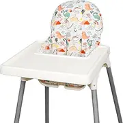 for IKEA High Chair Cushion, for Antilop Cushion, High Chair Pad for IKEA Antilop Highchair, Cotton Non-Slip, Soft, Baby Sitting More Comfortable (Dinosaur)