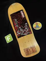 RARE SIGNED Corey O'Brien Purgatory Red Santa Cruz Skateboard Deck AUTOGRAPH