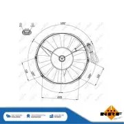 Fits Vauxhall Corsa Astra Frontera Calibra Engine Cooling Fan Left NRF