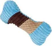 Teething Toys for Puppy - Bite-Resistant Dog Stuffed Toys Dog Plush Toy | Squeaky Toys Bone Shape Built-in Sound Fun Interactive Pet Chew Toy