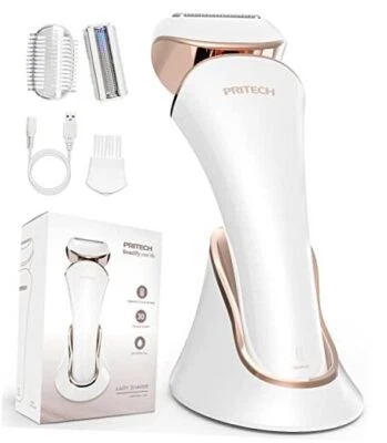Electric Shaver for Women - Cordless Ladies Shaver, Lady Razor for Legs, Gold