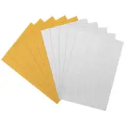 ULTNICE 10pcs Colored Paper Golden/Silver Glitter Paper DIY Shiny Cardstock
