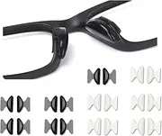 Mijradge 10 Pairs Butterfly Adhesive Nose Pads 1.8mm Eyeglass Nose Pads for Reading Glasses Sunglasses Spectacles (5 Pairs Clear and 5 Pairs Black)