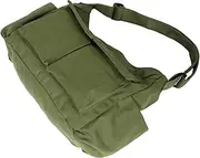 [LIFKOME] Canvas Messenger Bag for Men and Women Vintage Green Crossbody Satchel Spacious Interior for School and Outdoor Use and Stylish Everyday Shoulder Bag