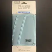 HOST Insta-chill Insulated Padded Gel Freezeable 12 oz Can Sleeve Fast Chill NEW