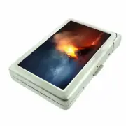 Volcanoes Lava D10 Cigarette Case with Built in Lighter Metal Wallet