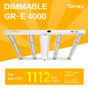 GROZY 400W LED Grow Light Bar Full Spectrum For Indoor Grow Tent Veg Flower