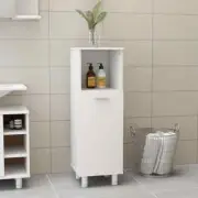 Wooden Bathroom Cabinet Vanity Storage Rack Shelf Cupboard White 30x30x95cm