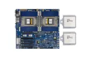 GIGABYTE MZ72-HB2 SP3 Motherboard With 2x AMD EPYC 7C13(OEM 7713)CPU 64C/128T