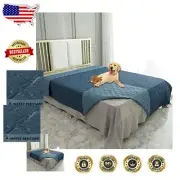 Waterproof Reversible Dog Bed Cover - Stylish Pet Blanket for Sofa & Couch