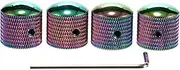 QUMIIRITY 4pcs Colorful Guitar Knobs Volume Tone Control Accessories for Electric Guitar Bass Smooth Finetuned Adjustments Eye Catching Design Compatible with Various Models