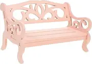 Pink Mini Chair Set Miniature Toy Furniture Doll Accessory Realistic Mini Home Decor Sturdy Miniature Chairs