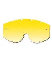 2x PRO GRIP Motocross GOGGLE ROLL OFF replacement LENS ANTI FOG & SCRATCH Yellow
