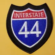 US Primary Interstate 44 Highway approx 2.75x3" Embroidered Patch *