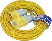 Faithfull FPPTL14ML 14 Metre L/V Trailing Lead Extension Lead 110V 16A 1.5mm Cable