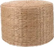 HIAKDOFT Woven Small Stool for Adorable Entry Shoe Changing Stool Handwoven Garden Stool Versatile Footrest Small Table for Outdoor Use for Play Areas