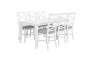VI Hamilton Solid Timber Framed Dining Table and 6 Chairs Set