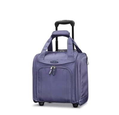 Samsonite Upright Wheeled Carry-On Underseater, Purple Cloud, Small Ships Fast
